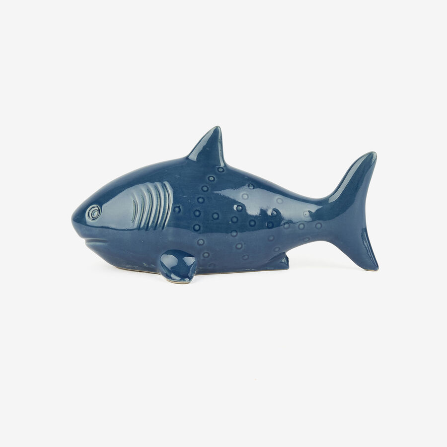 Figura decorativa de cer&aacute;mica Shark Sea 20x9x10cm