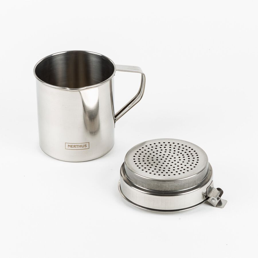 Contenedor para aceite con filtro de acero inoxidable 900ml