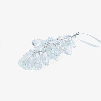 Decoraci&oacute;n de &aacute;rbol de Navidad de l&aacute;grimas de cristal 15cm