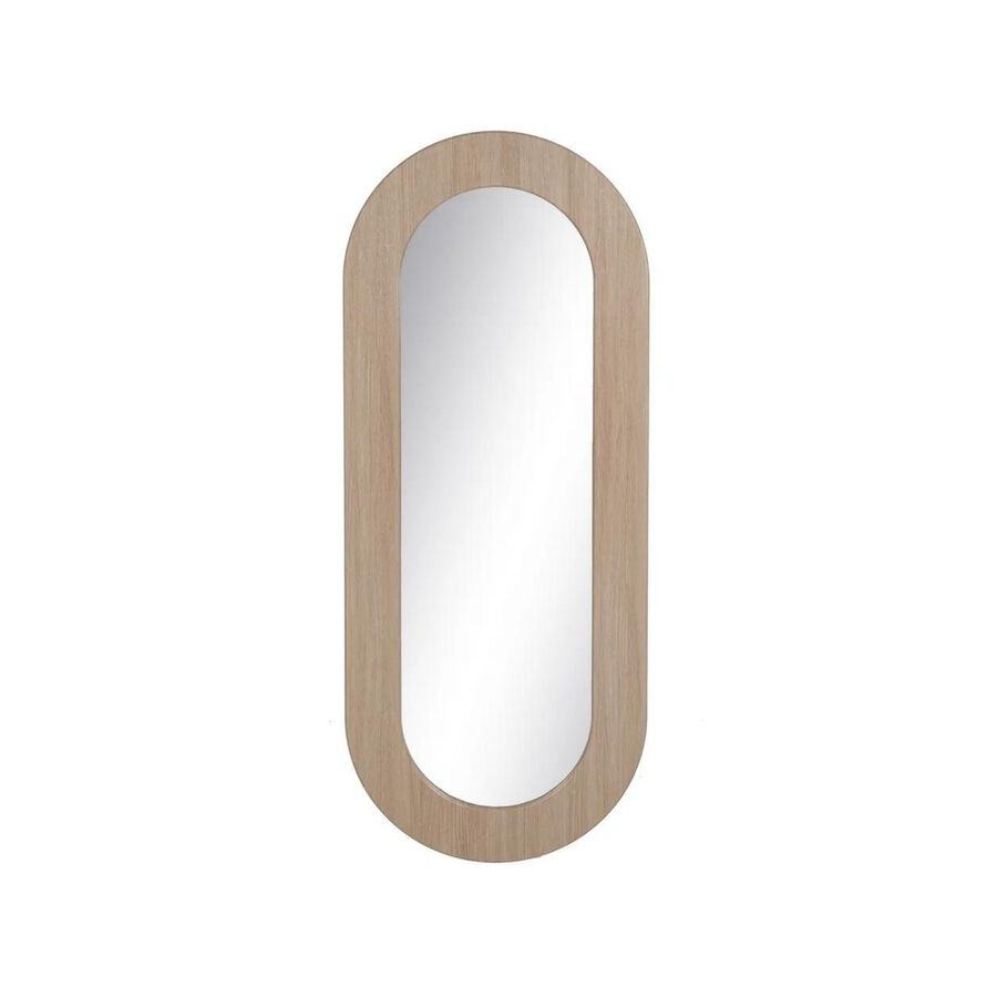 Espejo de pared ovalado de madera DM 65x2,2x160cm