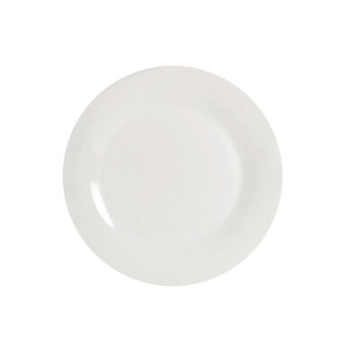 Plato llano blanco de porcelana Basic 27cm