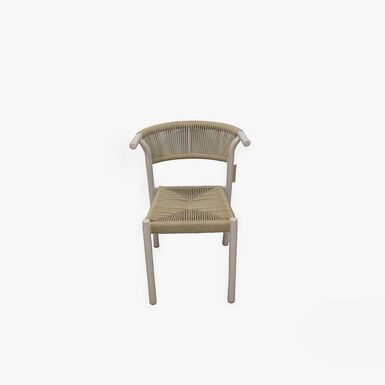 Silla de ratan blanco Prado 54x63x77cm