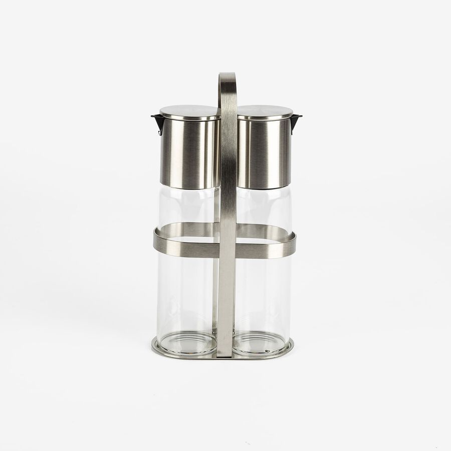 Set aceitera/vinagrera de acero 180ml