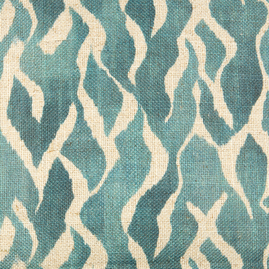 Funda de cojín de algodón azul Sibori 45x45cm