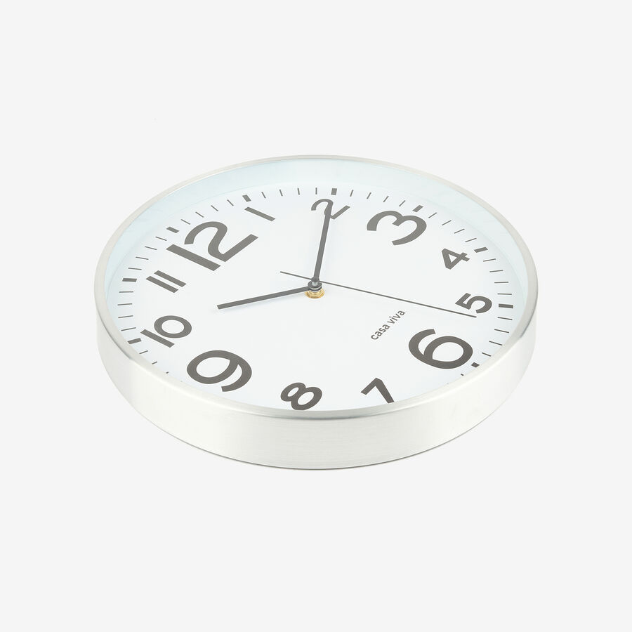 Reloj de pared de aluminio &Oslash;30cm