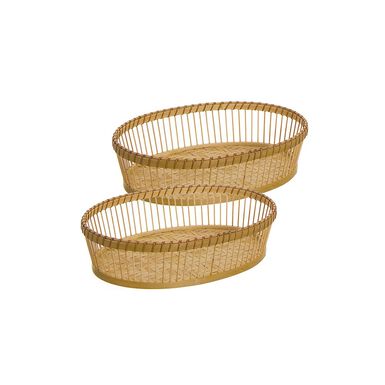 Cesta ovalada de bambú Carpio 33x26x9cm