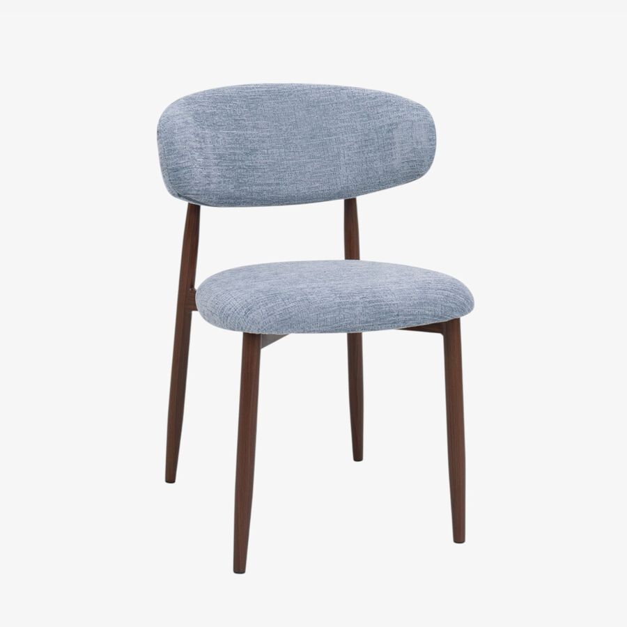 Silla de comedor efecto madera azul Martina 54x52x76cm Clau&Chloe