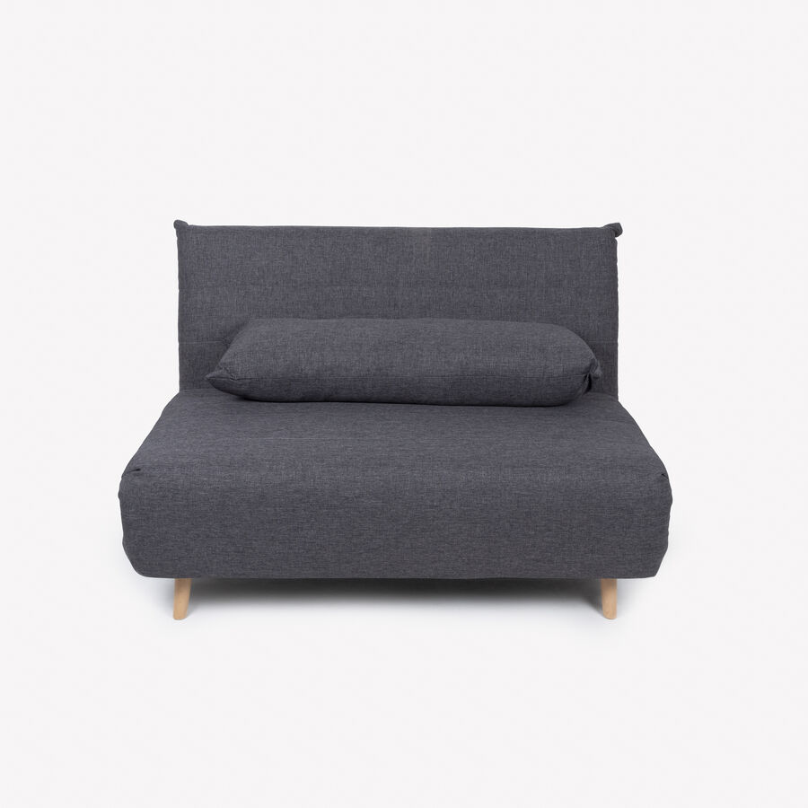 Sof&aacute; cama individual gris oscuro 127x91x84cm