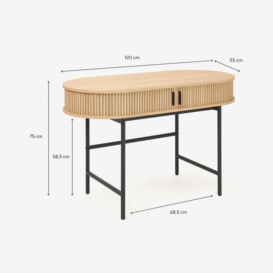 Escritorio de madera MDF Medan 120x55x75cm