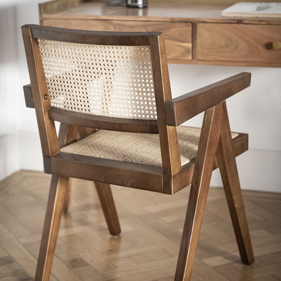 Silla de comedor de madera de olmo Cecilia 50x50x84cm Clau&Chloe