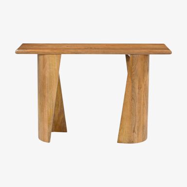 Consola de madera de mango clara Viena 120x36x76cm Clau&Chloe