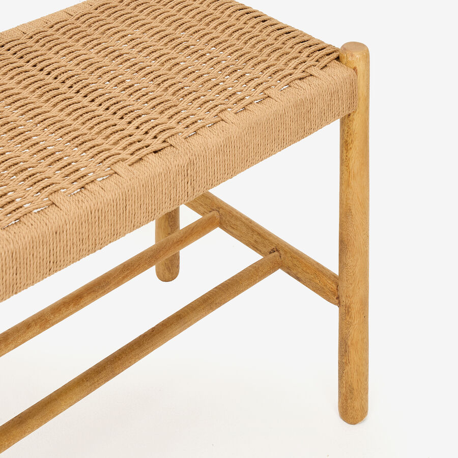 Banco de madera mango Insua 90x40x46cm