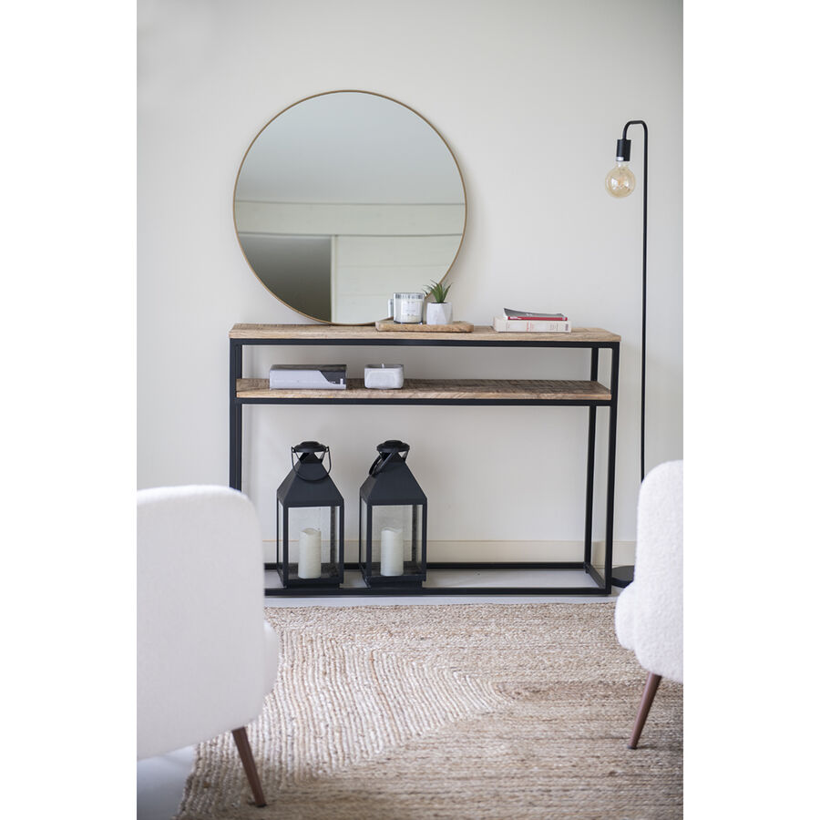 Consola de madera de mango Macao 120x35x80cm