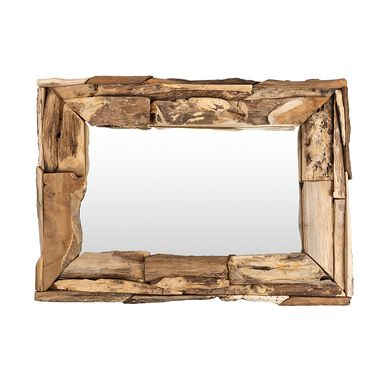 Espejo rectangular de madera