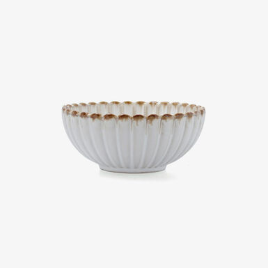 Bol con relieve beige de porcelana Cremier &Oslash;11,5x5cm