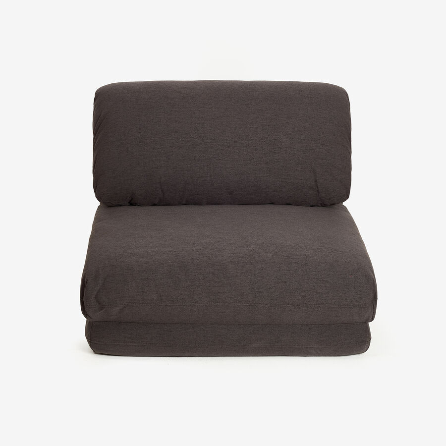 Sofá cama individual gris Ibon 78x82x58cm