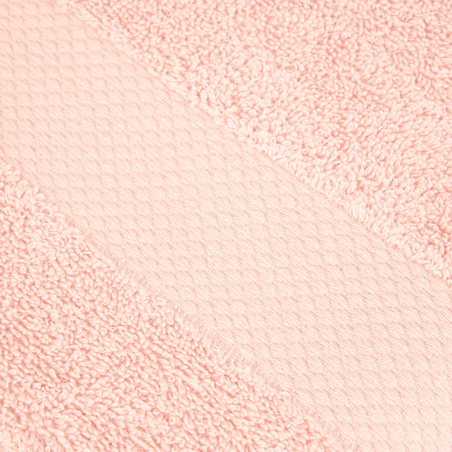 Toalla de lavabo de algod&oacute;n rosa Vic 50x100cm - 500 gr/m&sup2;