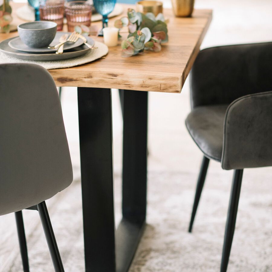 Mesa de comedor de madera acacia Brooklyn 180x90x77cm