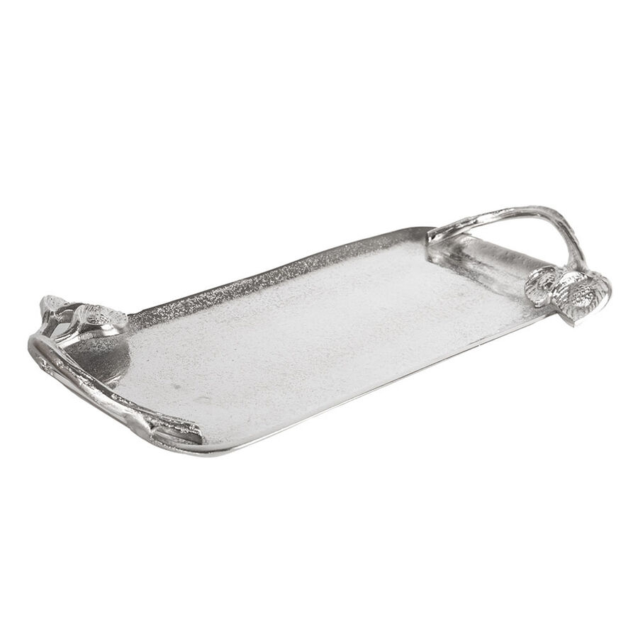 Bandeja de hojas de aluminio con asas
