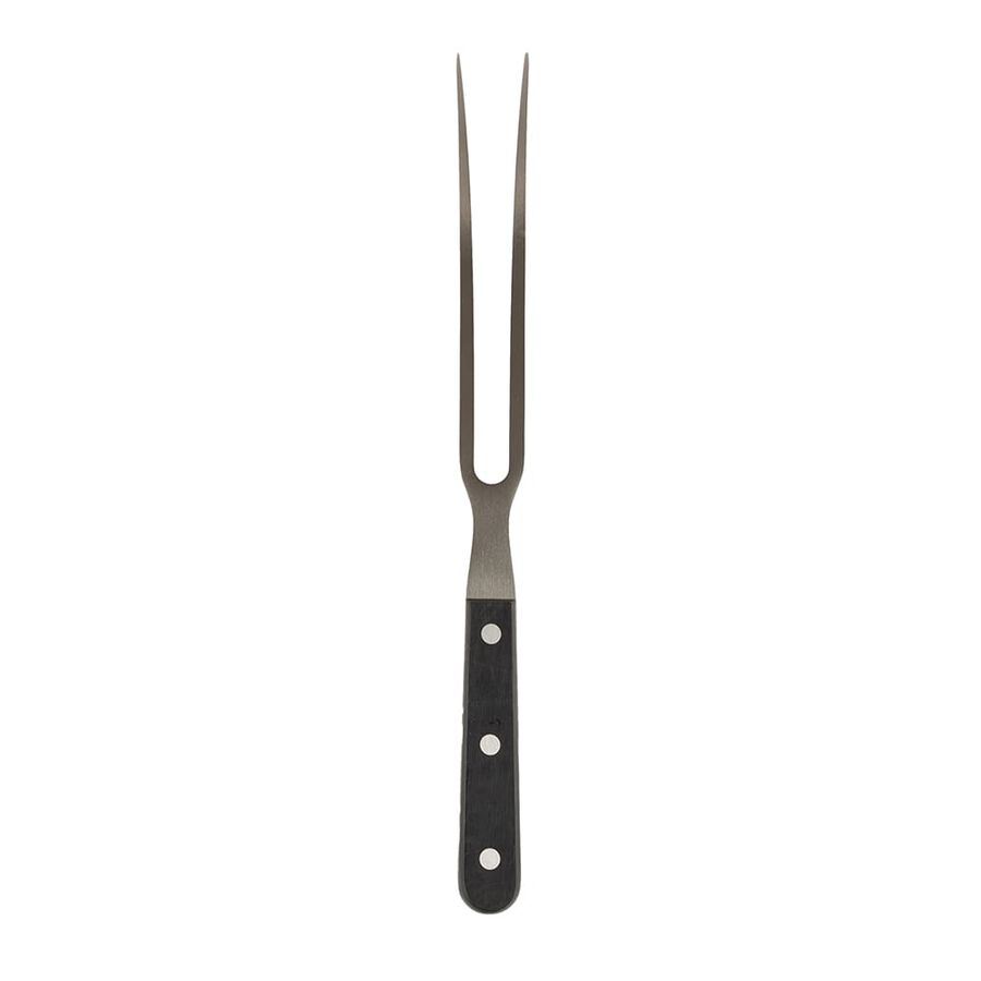 Tenedor de trinchar negro de acero in&oacute;xidable Sabatier 18,5cm