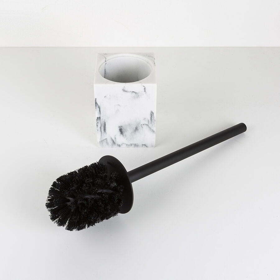 Escobillero efecto mármol Ø9x36cm