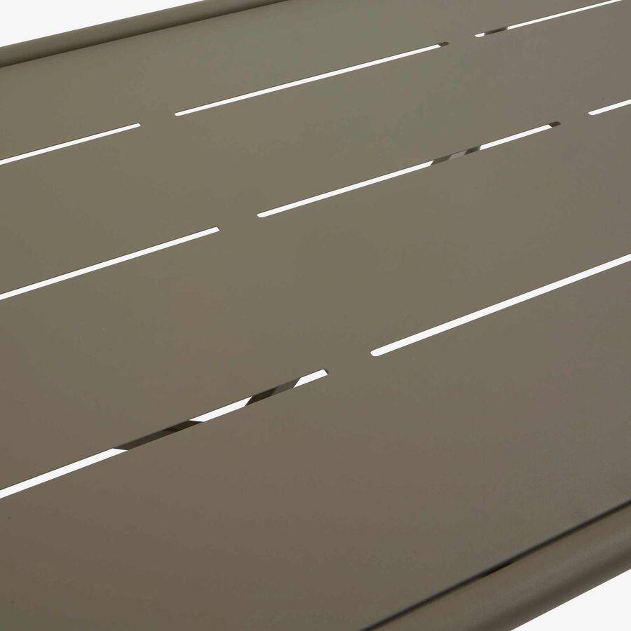 Conjunto de jard&iacute;n para 4 personas de acero cafe Solani