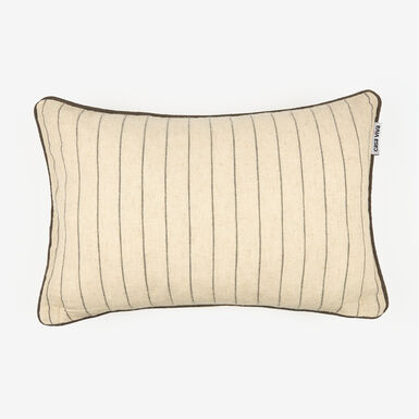 Funda de coj&iacute;n de lino rayas Gila 30x45cm