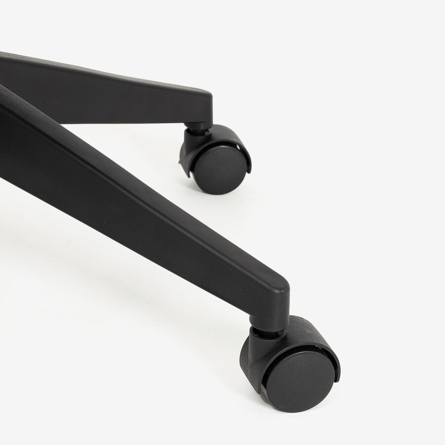 Silla de oficina negra ajustable 92/100cm