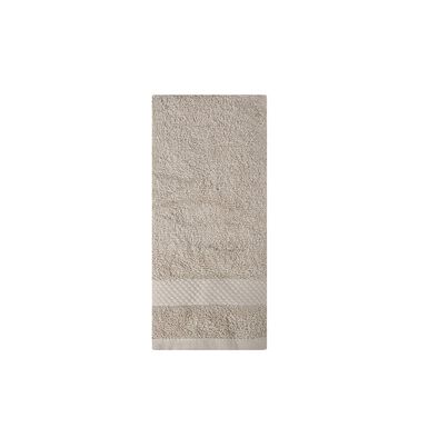 Toalla de tocador de algodón beige Vic 30x50cm - 500 gr/m²