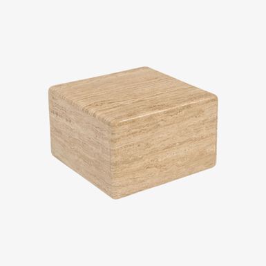 Mesa de centro de mármol Travertine 39x39x25cm Clau&Chloe