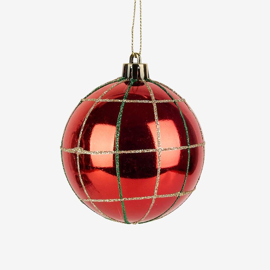 Set de 12 bolas decorativas brillo &Oslash;8cm