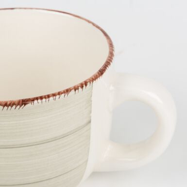 Taza jumbo beige de gres Vita 47cl