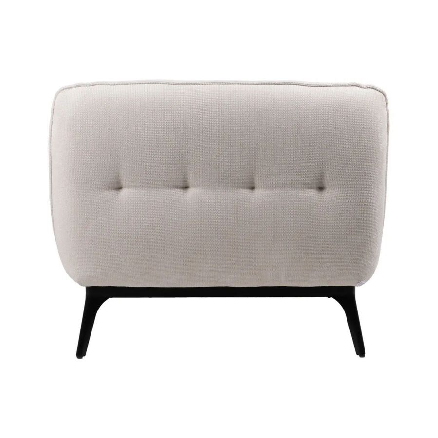 Sof&aacute; modular chaise longue crema 168x90x82cm