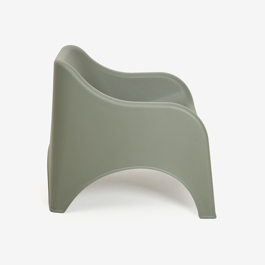 Silla de jard&iacute;n apilable de polipropileno verde Patmos 78x71x79cm