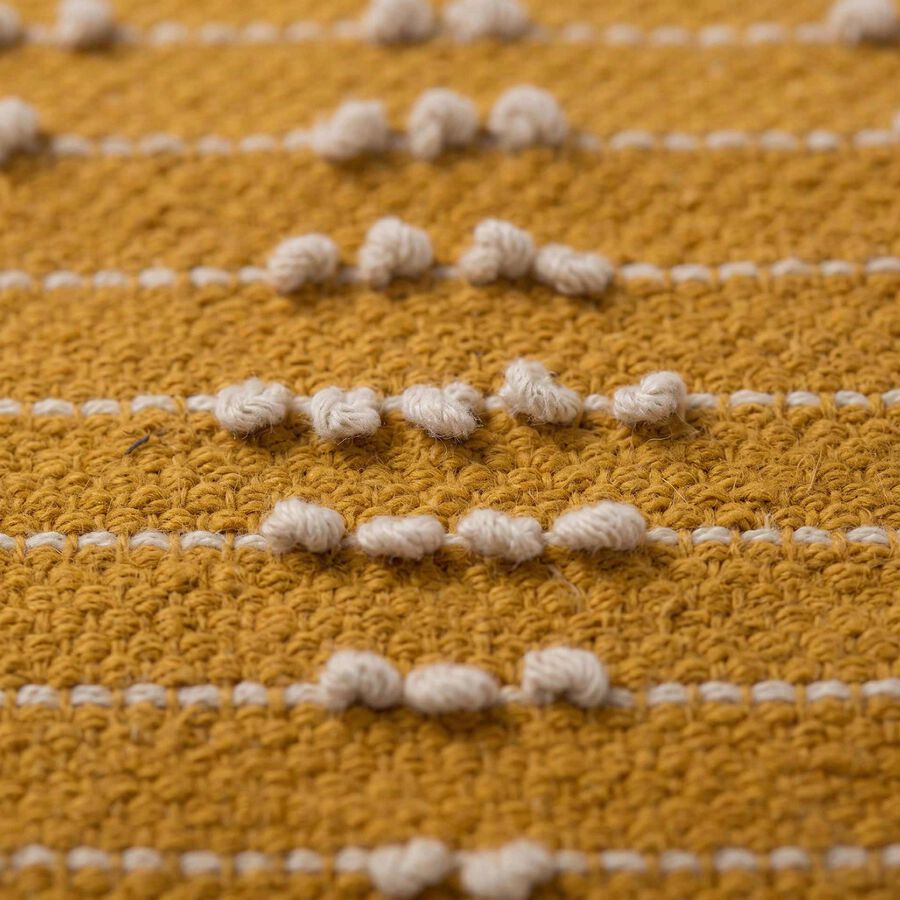 Coj&iacute;n de algod&oacute;n amarillo Jave 45x45cm