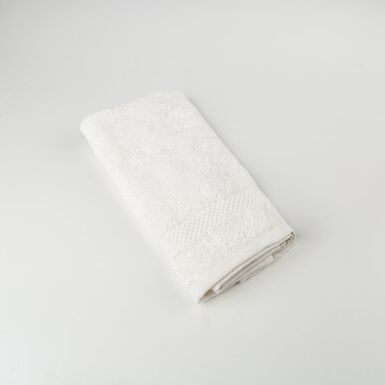 Toalla de tocador de algodón blanca Vic 30x50cm - 500 gr/m²