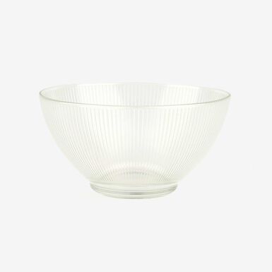 Bol de vidrio transparente Stria 50cl