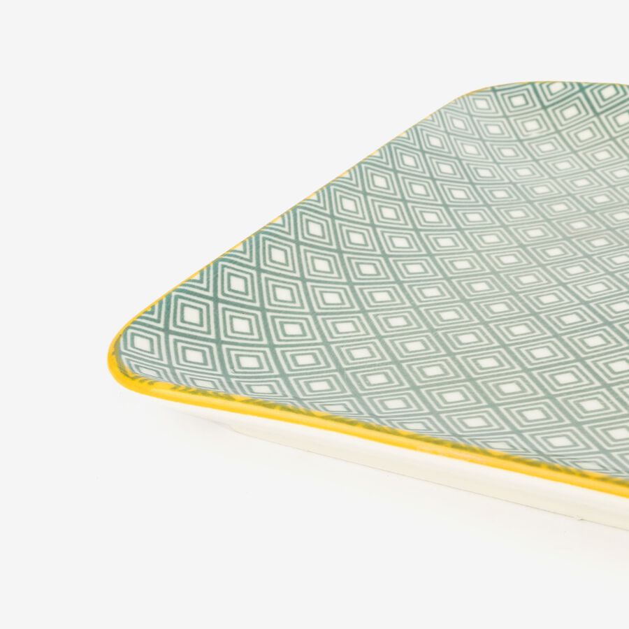 Bandeja de porcelana Okinawa 21x21cm