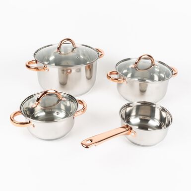 Bater&iacute;a de cocina de acero inoxidable Fred 4 piezas