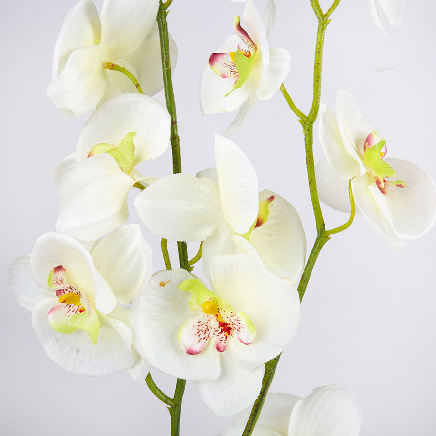 Flor artificial orquídea verde 88cm