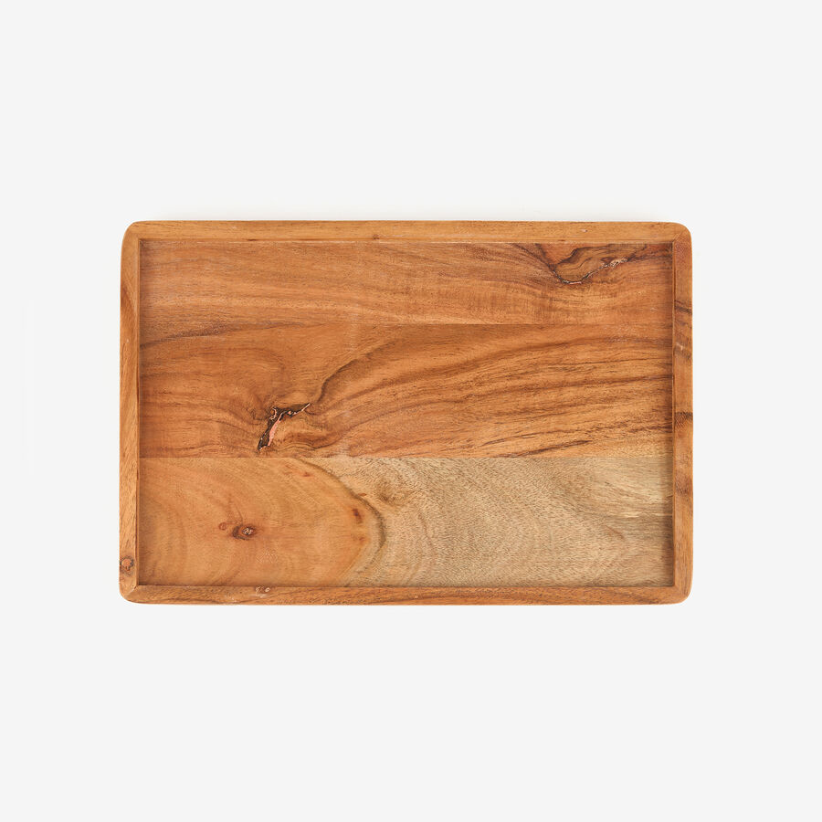 Bandeja de madera de acacia 30x20cm