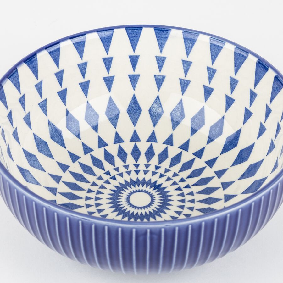 Ensaladera de cer&aacute;mica azul Algarve &Oslash;21cm