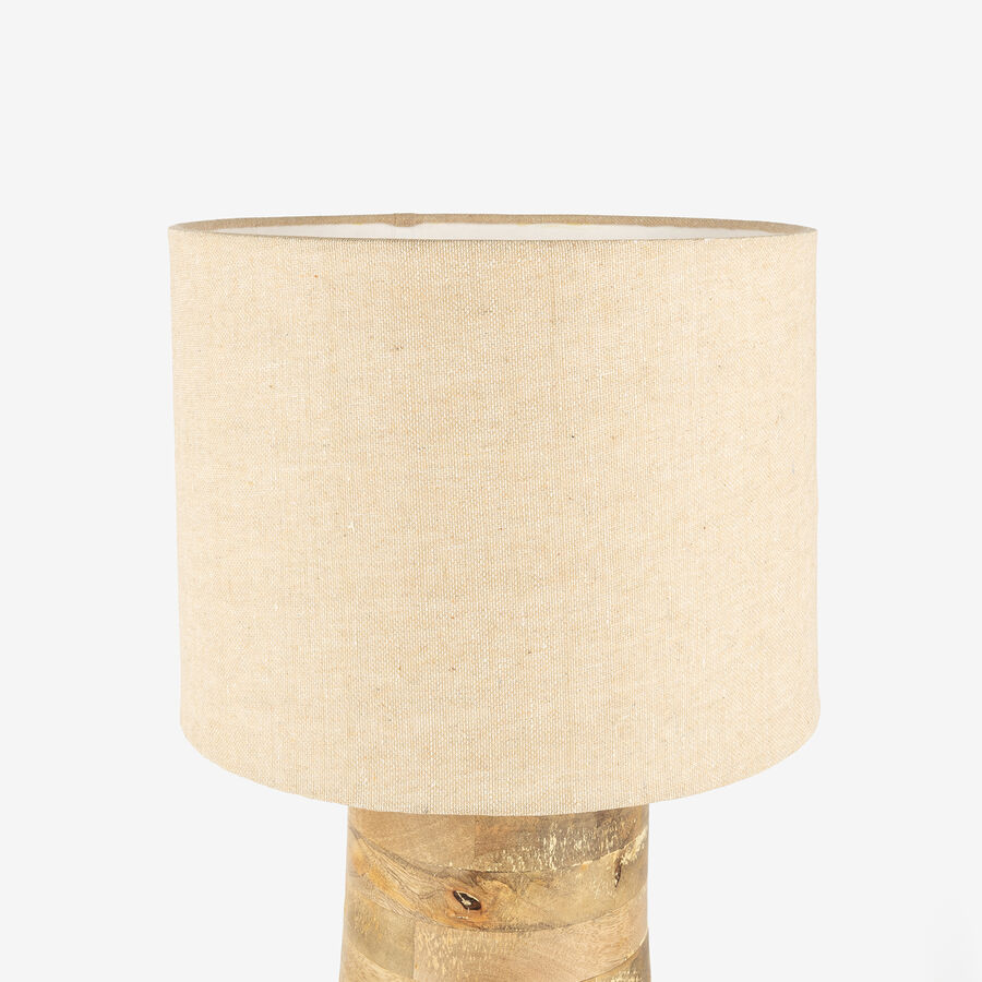 L&aacute;mpara de mesa de madera Dira &Oslash;30x54cm