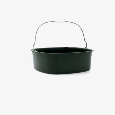 Molde cuadrado con asa verde de acero Terrae 20cm