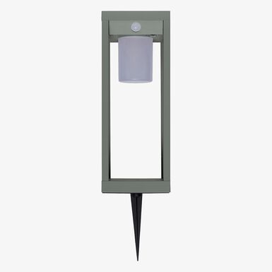 Farol solar para jard&iacute;n de aluminio verde Pirox 40cm