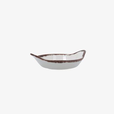 Bandeja blanca de porcelana Pietra 16cm