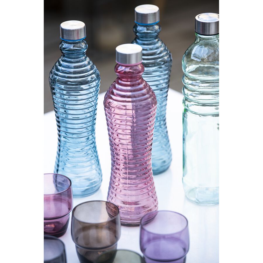 Botella rosa de cristal Rustik 1L