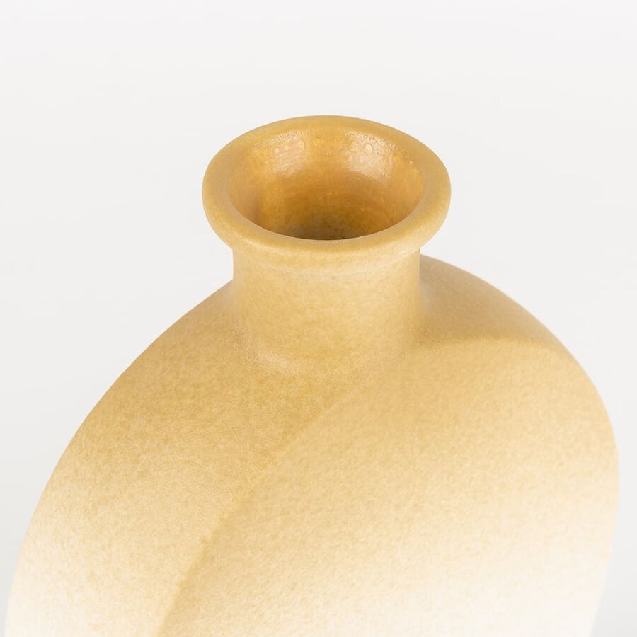 Jarr&oacute;n de cer&aacute;mica marr&oacute;n Blur Cannelle 20cm Clau&Chloe