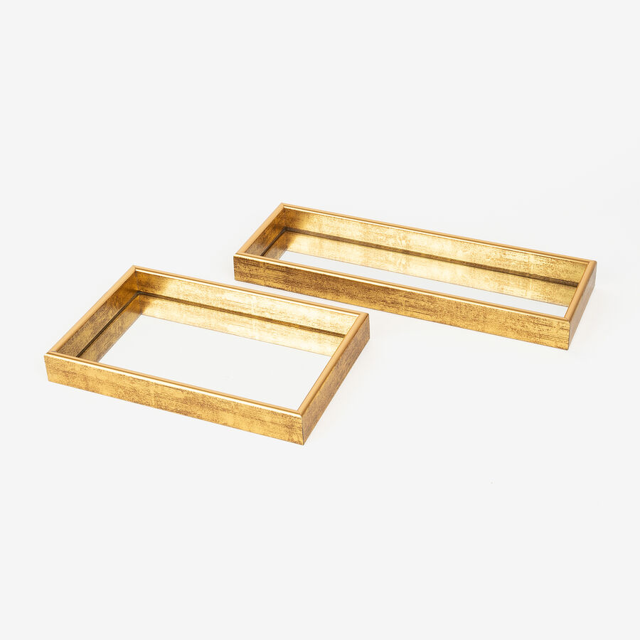 Bandeja con espejo Antique 30x10cm