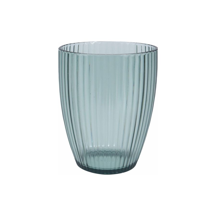 Vaso de agua de plástico azul 48cl Ø9x11cm